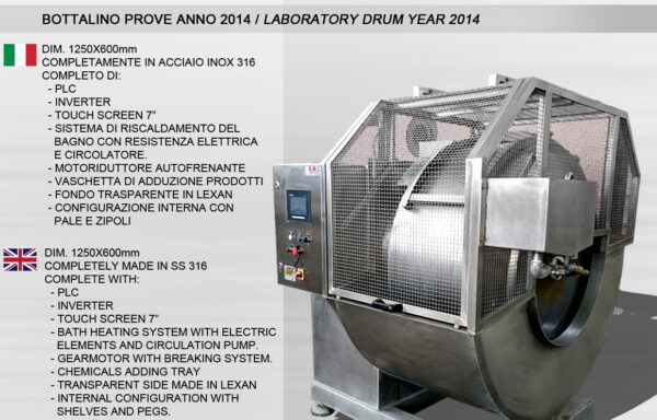 A.M.C laboratory Drum in SS 316 – N°2119