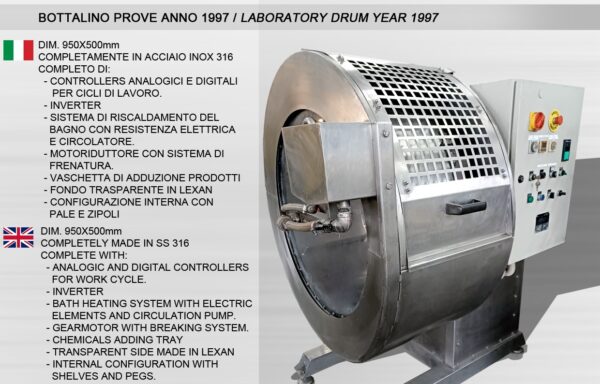 A.M.C laboratory Drum made in SS 316- N° 2111